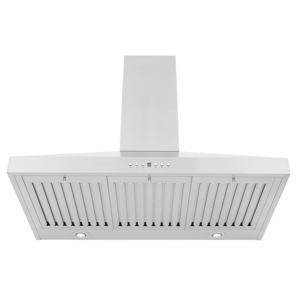 ZLINE Convertible Vent Wall Mount Range Hood in Stainless Steel.