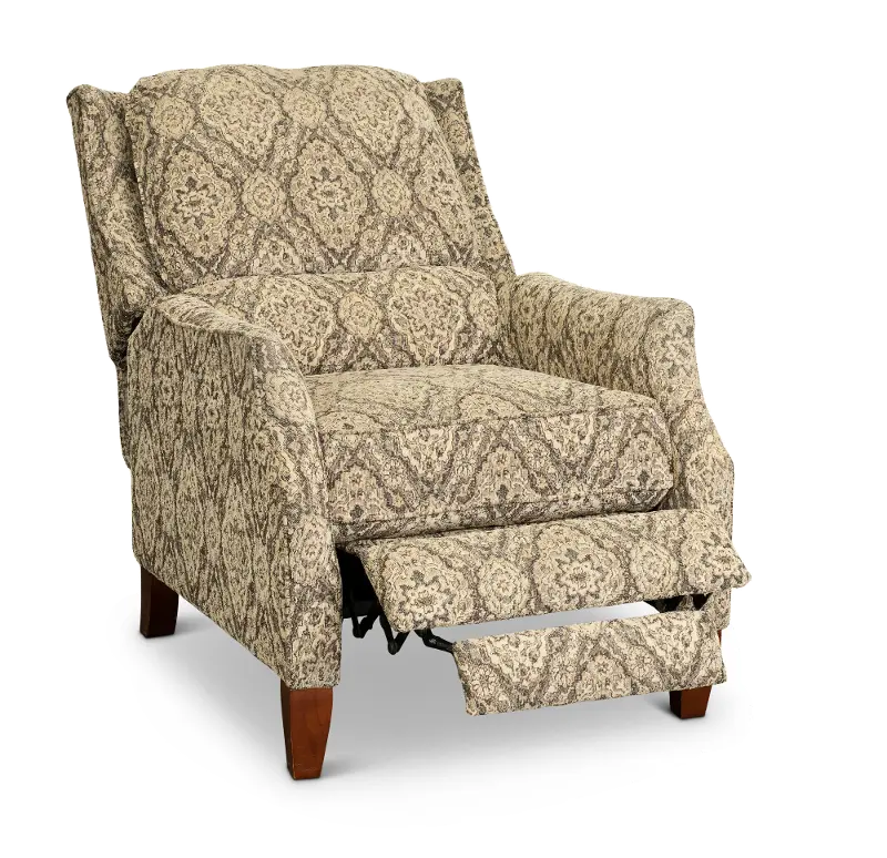 Sandlewood Beige High-Leg Pushback Recliner