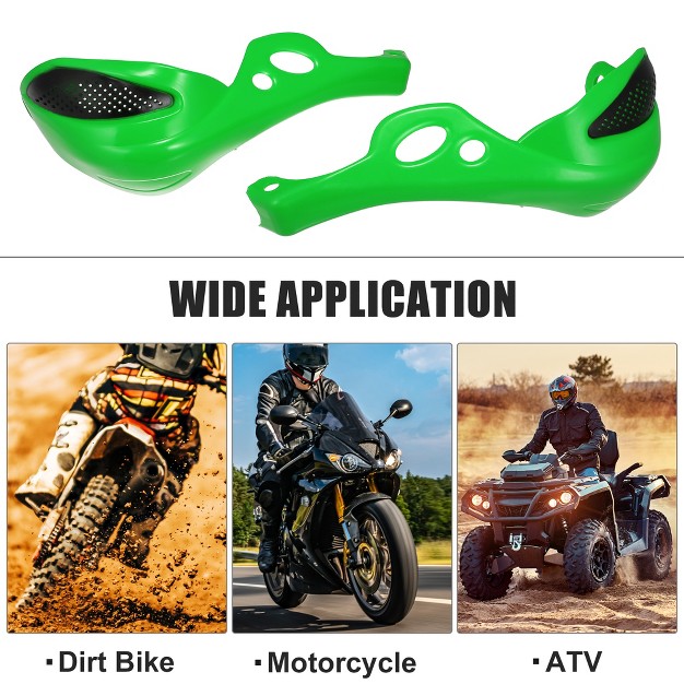 Unique Bargains Universal Motorcycle Handlebars Green 1 Pair