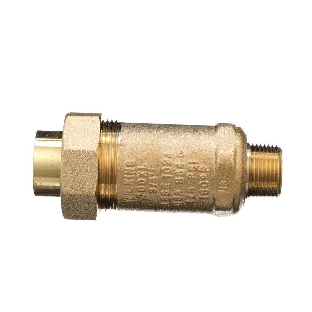 Zurn 34 in. Male Inlet x 34 in. Union Female Outlet 700XL Dual Check Valve 34MX34UF-700XL