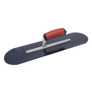 MARSHALLTOWN 18 in. x 5 in. Blue Steel Pool Trowel - DuraSoft Handle SP815BD