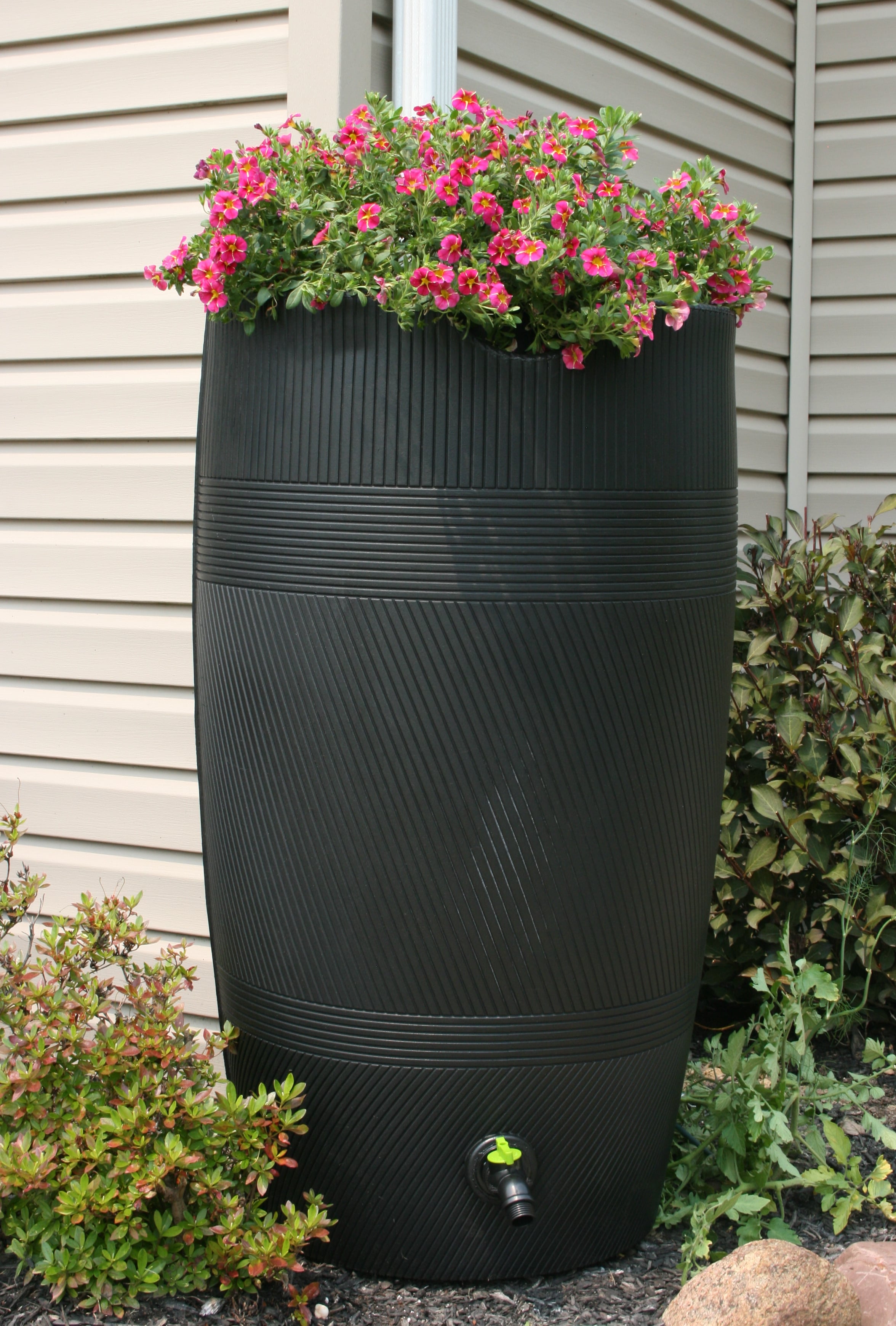 Good Ideas Impressions Eco Havana 50 Gallon Rain Saver -  Black