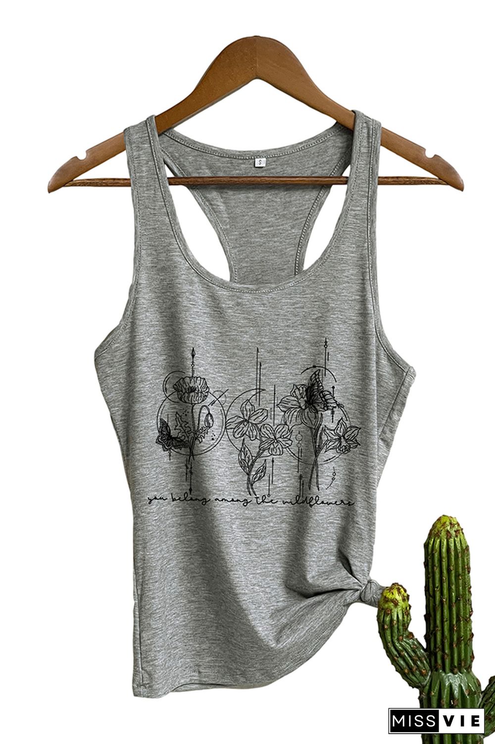 You Belong Among the Wildflower Sleeveless Tank Top Wholesale