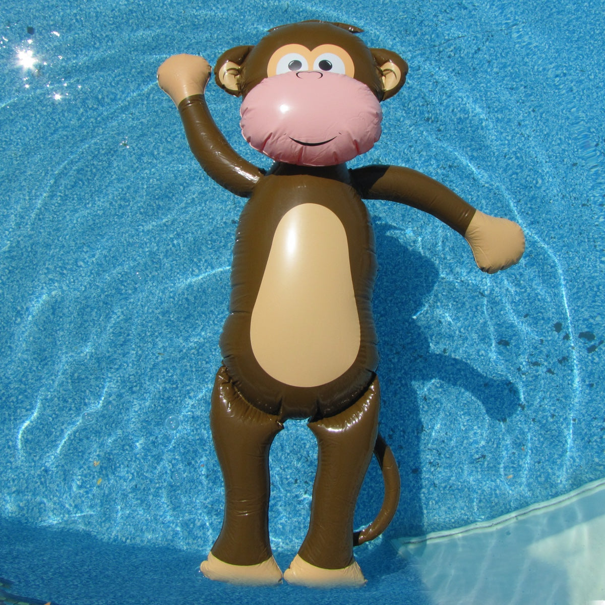 Giant 55" Inflatable Monkey Swimming Pool Float Water Party Toy Zoo Animal Floaties