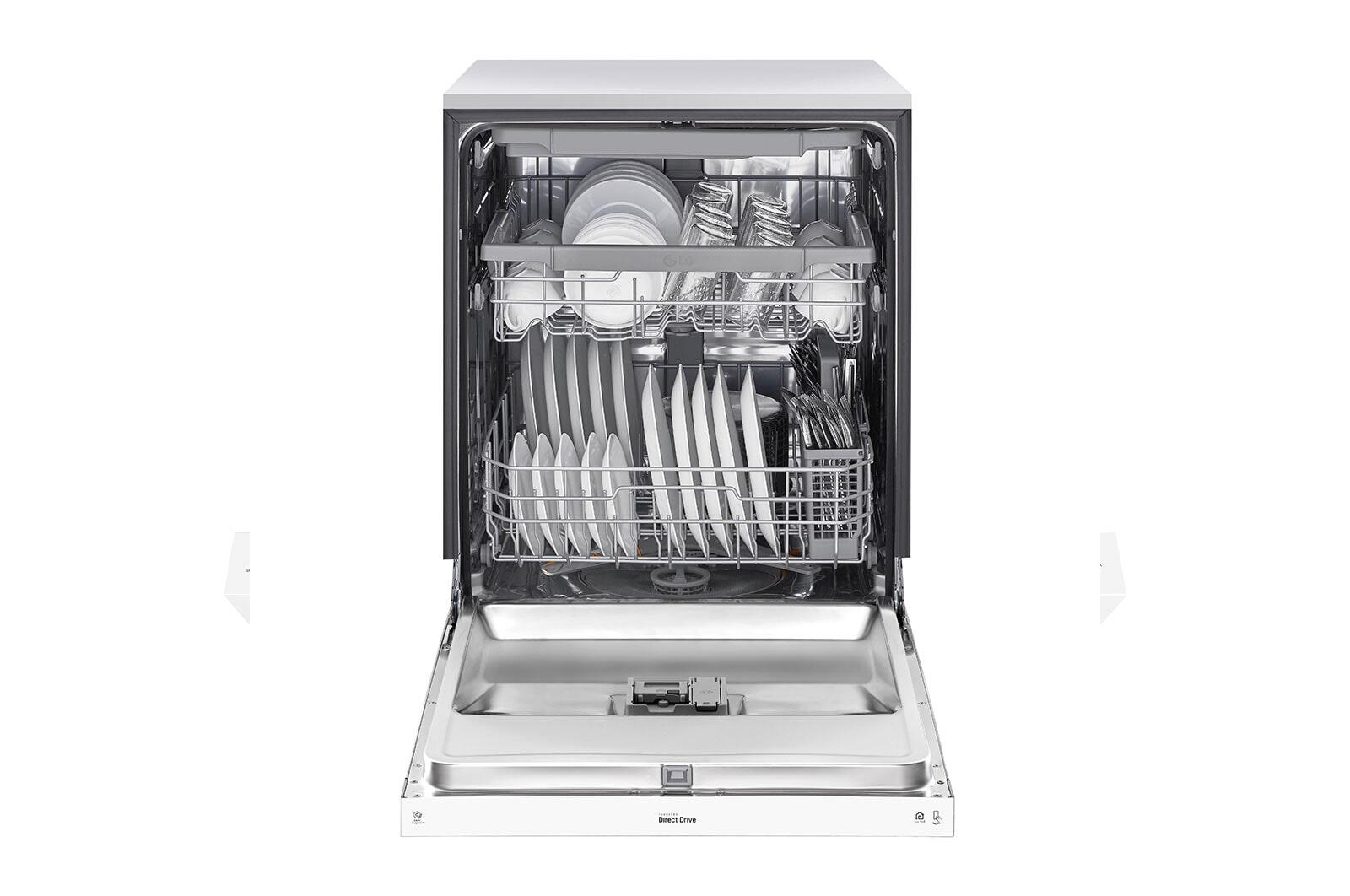 Lg LDFN4542W Front Control Dishwasher With Quadwash™ And 3Rd Rack