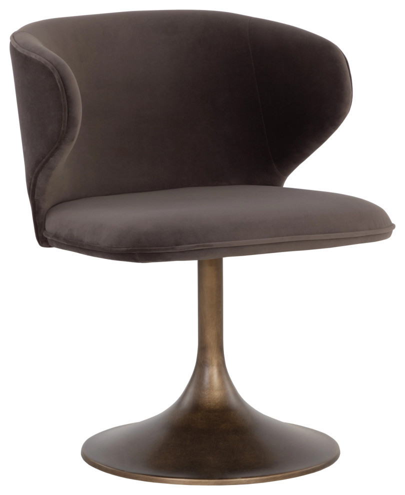 Simone Swivel Dining Chair   Midcentury   Dining Chairs   by Sunpan Modern Home  Houzz