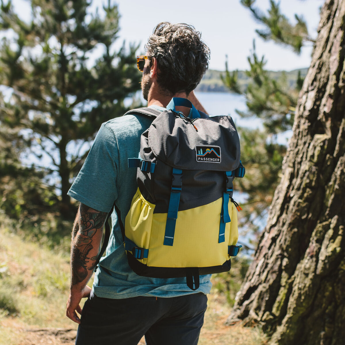 Boondocker Recycled 26L Backpack - Grey Olive/Sheen Yellow