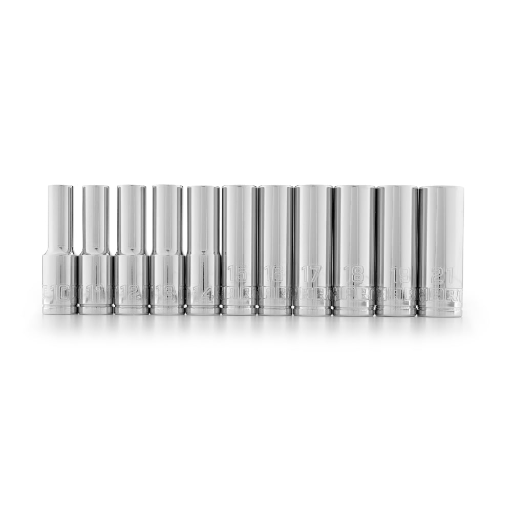 HART 11-Piece 1/2-inch Deep Socket Set， Metric Sockets