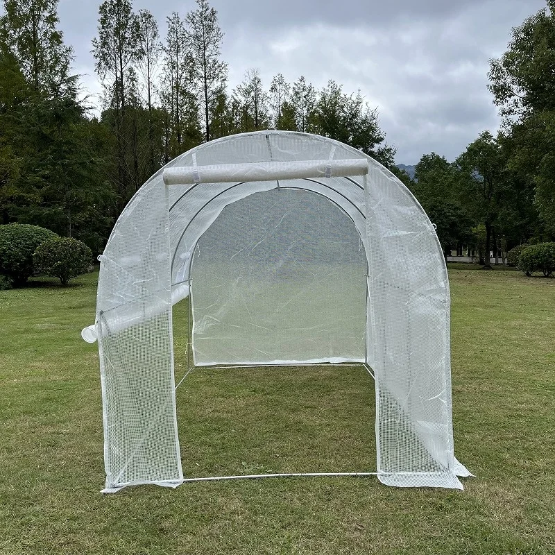 Manufacturer Plastic Film Tunnel Greenhouse Custom Walkin Tunnel Green House