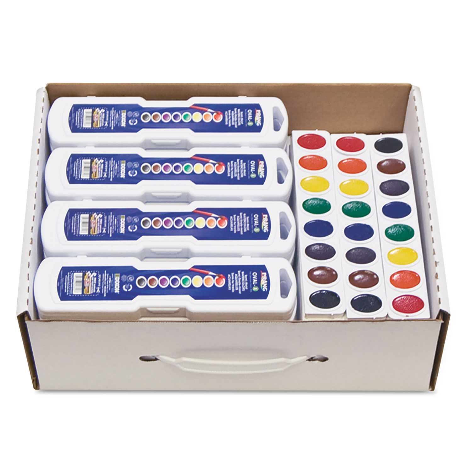 Professional Watercolor Master Pack: 24 Eight-Color Palette Sets and 12 Eight-Color Refill Strips by Prangandreg; DIX08020