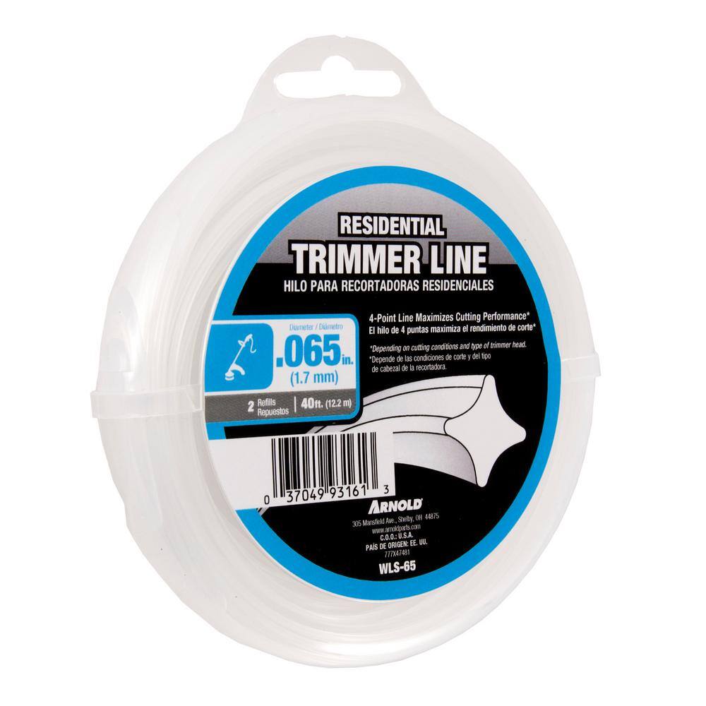 Arnold Residential 40 ft. 0.065 in. Universal 4 Point Star Trimmer Line WLS-65