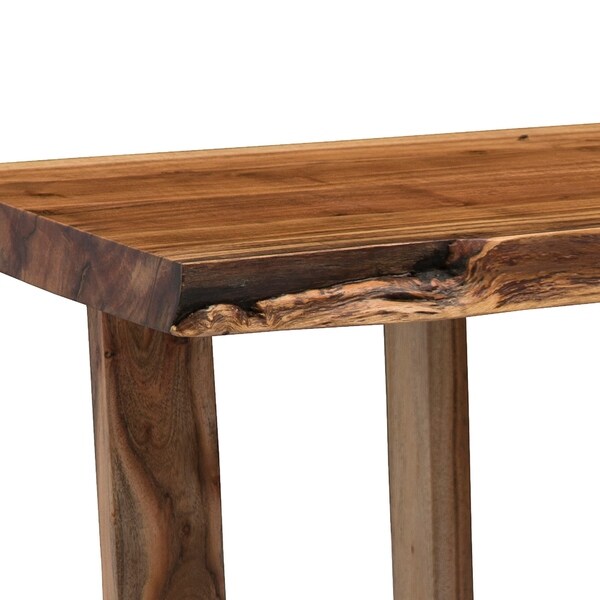 Berkshire Natural Live Edge Wood Media Console Table， Natural