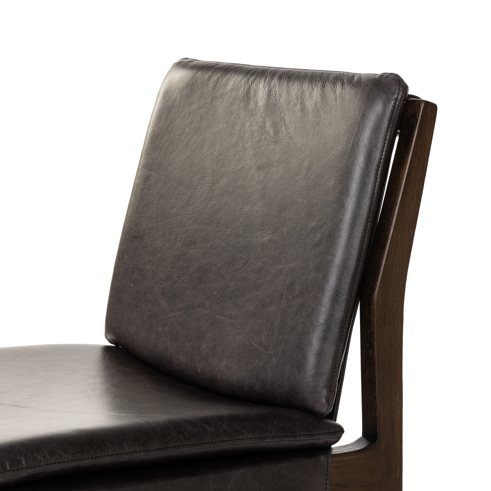 Aya Dining Chair Sonoma Black   Midcentury   Dining Chairs   by Zin Home  Houzz