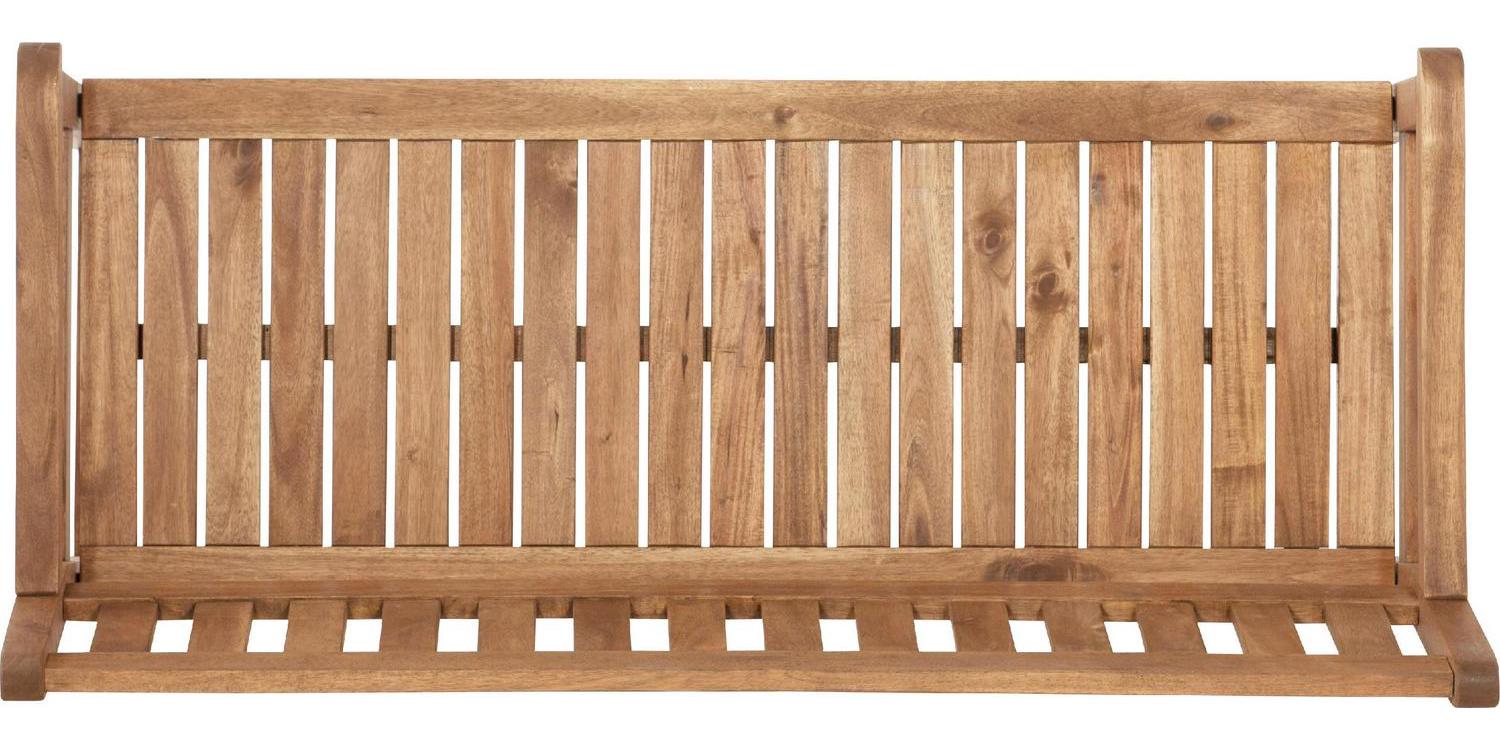 Linon Crosscreek Outdoor Durable Solid Wood Bench 8211 Acorn  Crowdfused