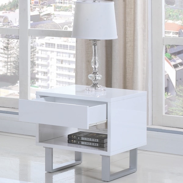 Modern Design Glossy White Living Room Table Collection