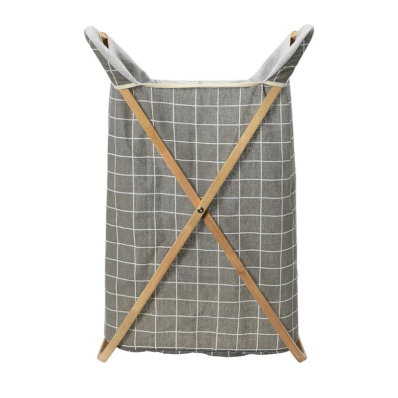 Household Essentials Bamboo X-Frame Laundry Hamper