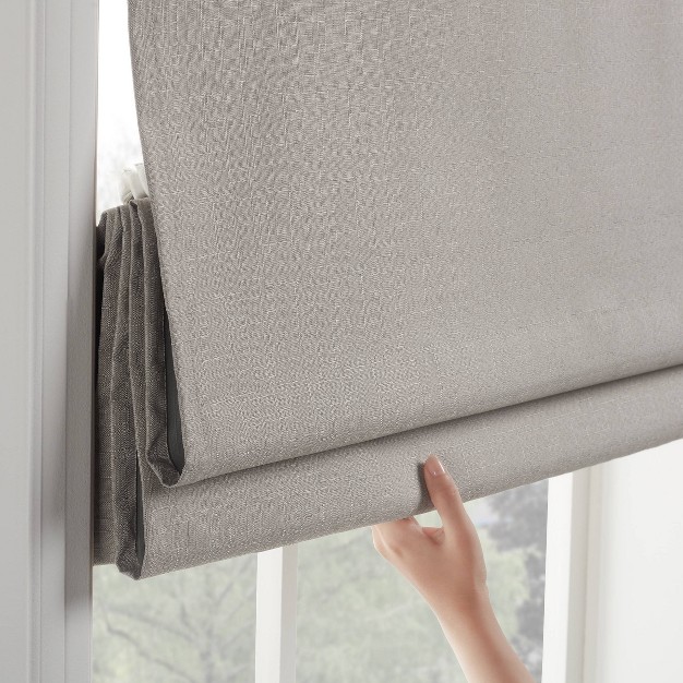 Kylie 100 Total Blackout Cordless Roman Blind And Shade Eclipse