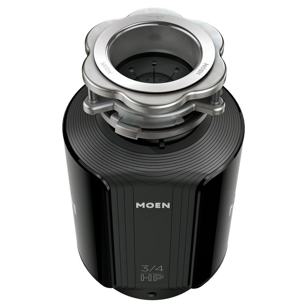 MOEN Host Series 34 HP Space Saving Continuous Feed Garbage Disposal with Sound Reduction and Universal Mount GXS75C