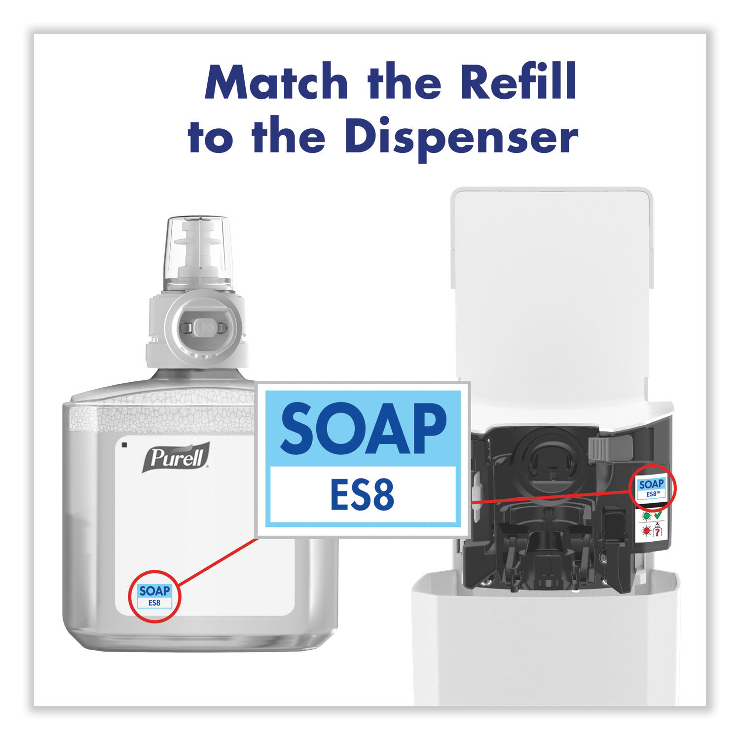 ES8 Soap Touch-Free Dispenser by PURELLandreg; GOJ773001