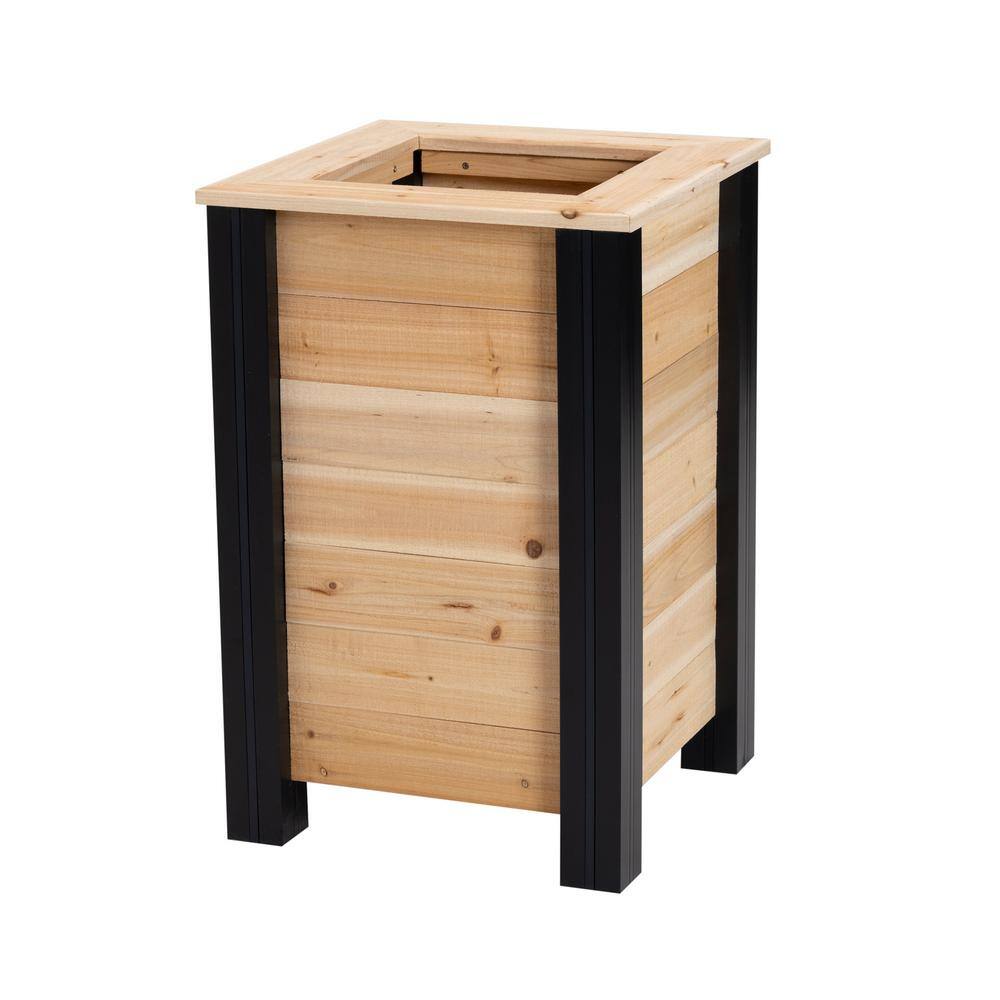 Outdoor Essentials Haven 18 in. x 18 in. x 27 in. Square Tall Cedar Planter Box 508740