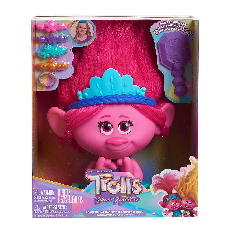 Just Play DreamWorks Trolls Band Together Poppy Styling Head