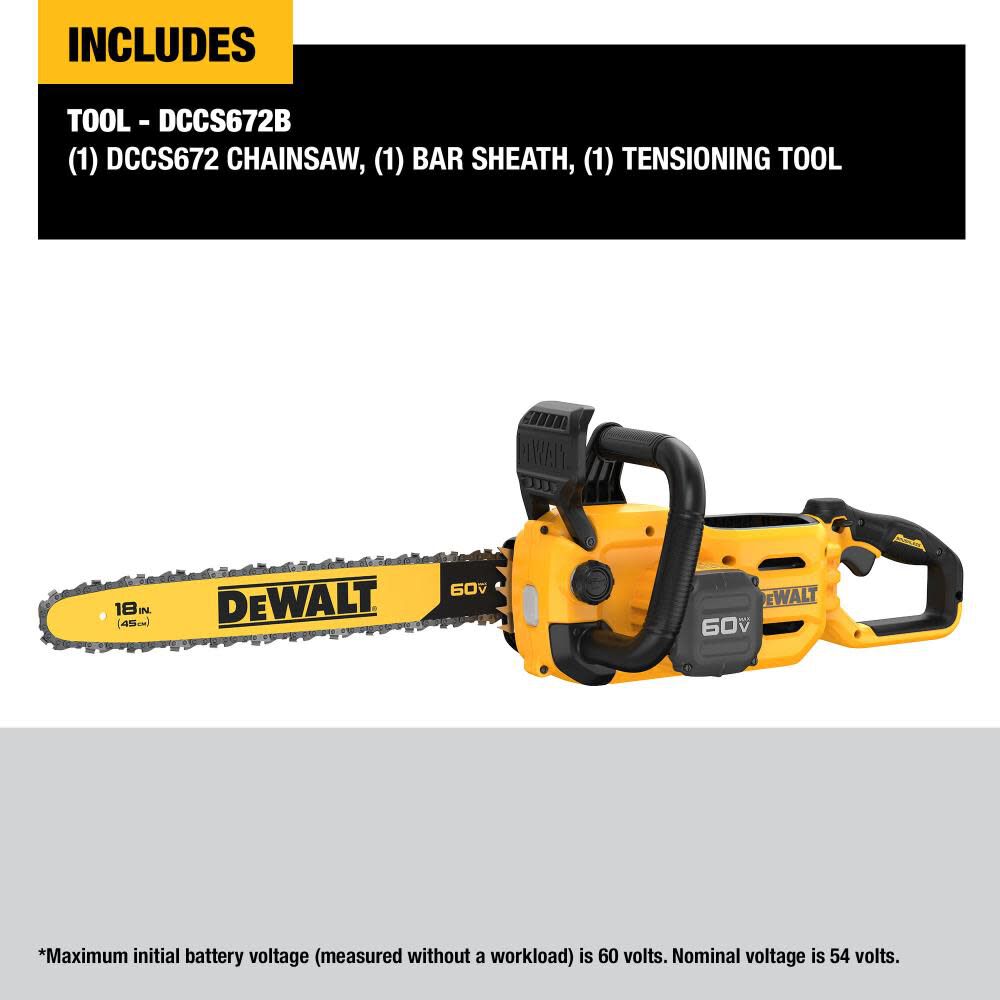 DEWALT Chainsaw 60V MAX 18