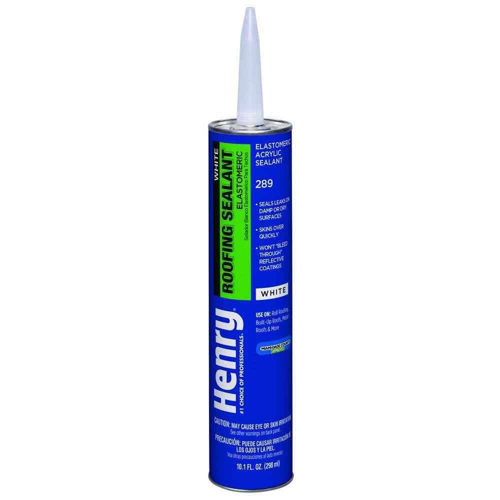 Henry 289 White Elastomeric Roofing Sealant Caulk 10.3 oz. HE289004