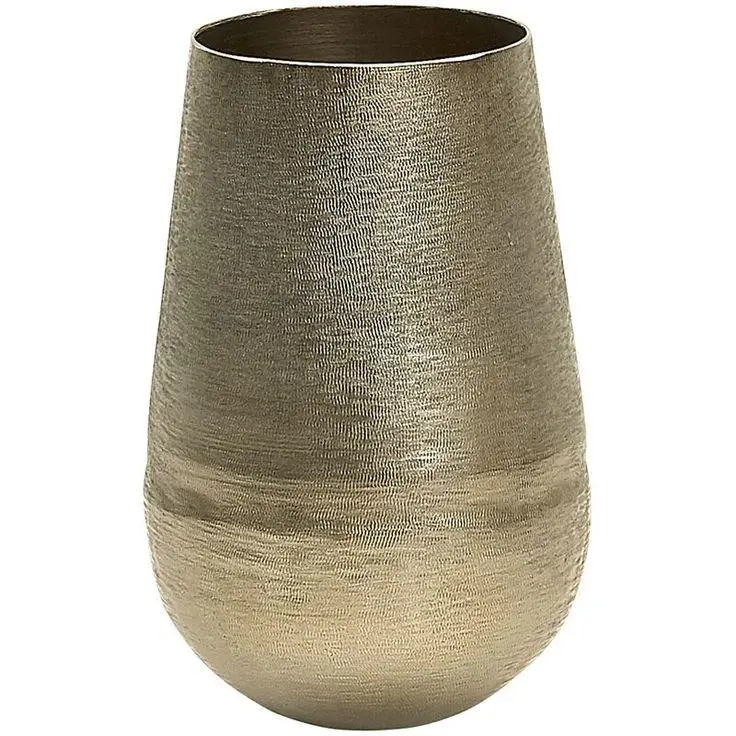 Long Standing Gold Finishing Metal Planter Home Indoor Outdoor Garden Usage Customized Size Metal Planter