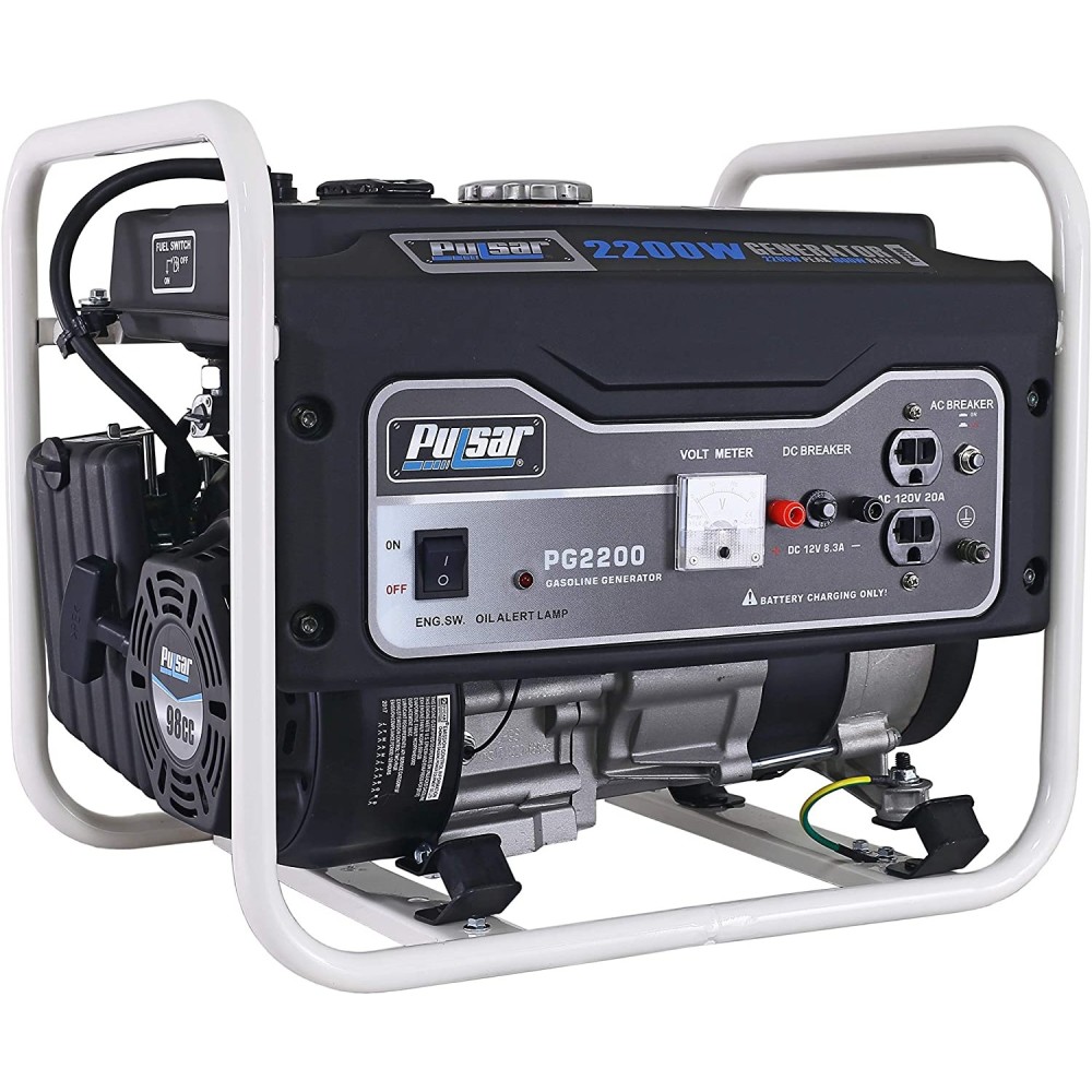 Pulsar Generator 120V 2200W 98cc 4 Stroke Gasoline Portable ;