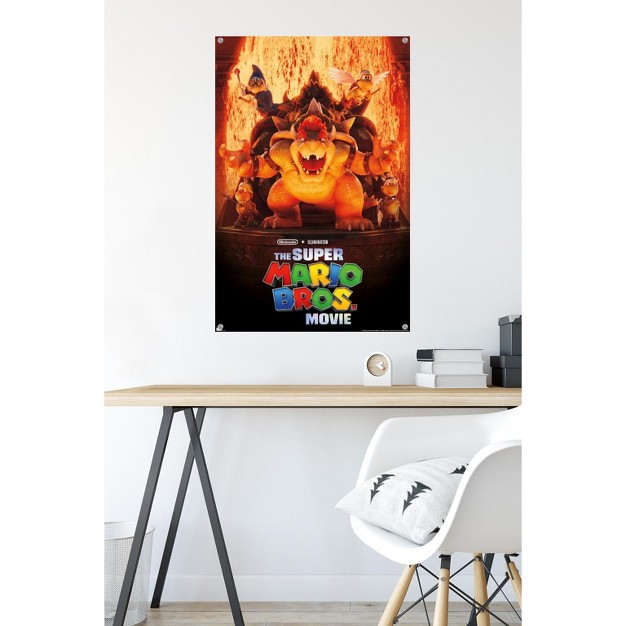 Trends International The Super Mario Bros Movie Bowser x27 s World Key Art Unframed Wall Poster Prints