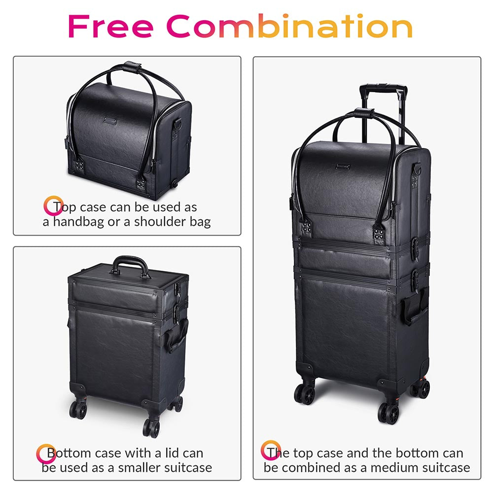 Byootique Makeup Artist Case on Wheels Hairstylist Case