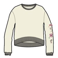 Chica Recycled Cotton Oversized Sweatshirt - Birch