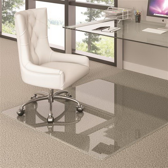 Deflecto Premium Glass Chair Mat for Multi Surface