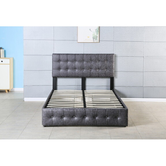 Full Size Platform Bed Frame with 4 Storage Drawer...