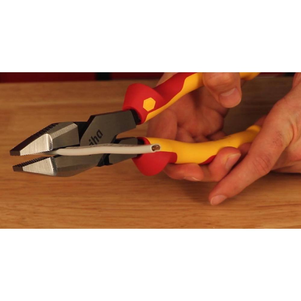 Wiha 3 Piece Insulated Industrial Grip Pliers and Cutters Set 32968