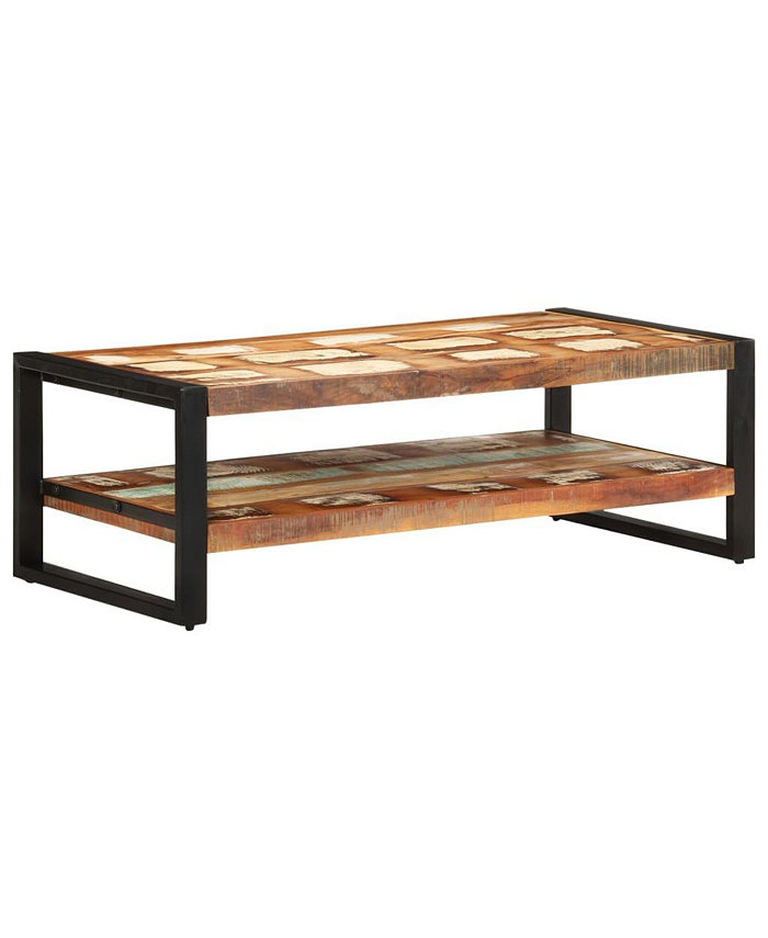 vidaXL Coffee Table 47.2x23.6x15.7 Solid Reclaimed Wood