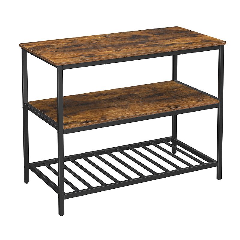 Kitchen Island With 3 Shelves