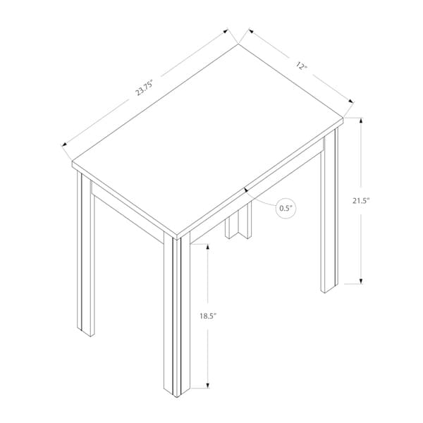 Accent Table， Side， End， Nightstand， Lamp， Living Room， Bedroom， Laminate， Transitional