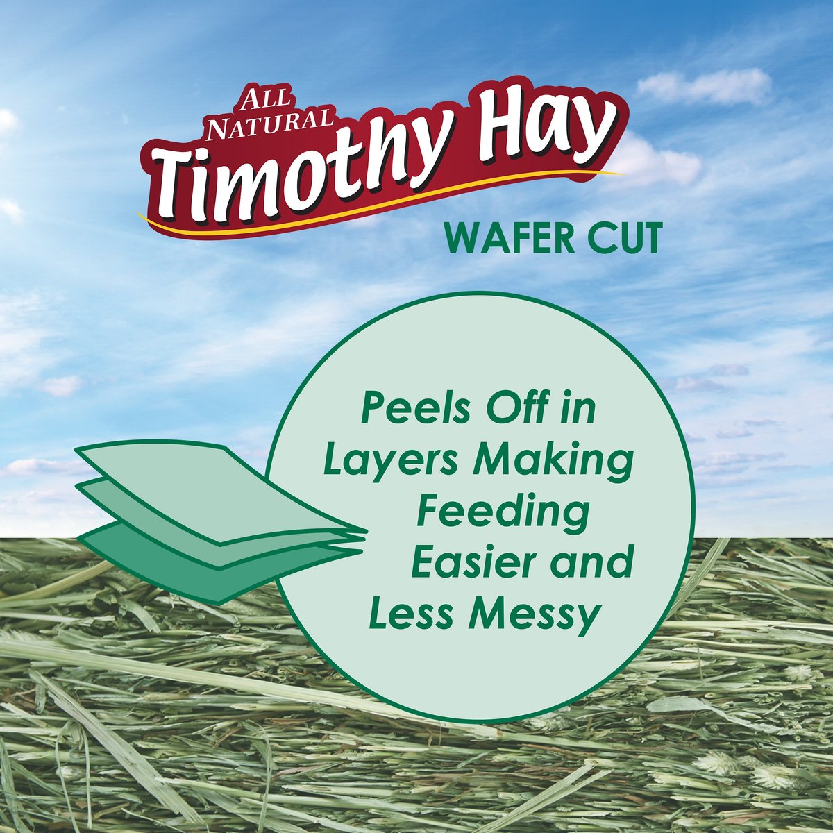 Kaytee Timothy Hay Wafer-Cut Small Animal Food