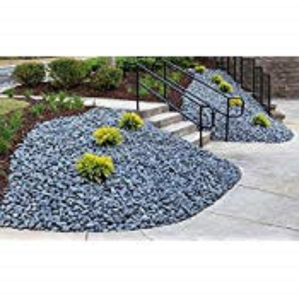 Rainforest Outdoor Decorative Natural Stone, Mexican Beach Pebbles, Grey, 3-5