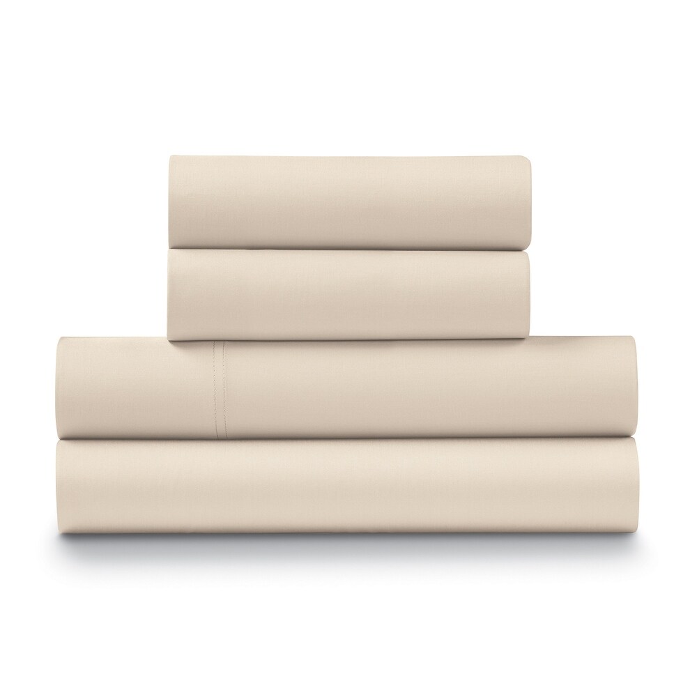 100% Cotton Percale Cool and Crisp Deep Pocket Sheet Set