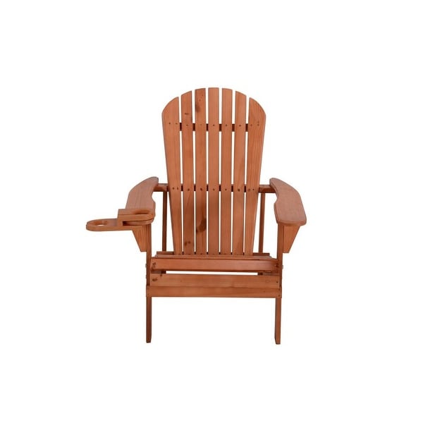 Earth Collection Adirondack Chair with phone and cup holder (1 Chair and 1 End table set)