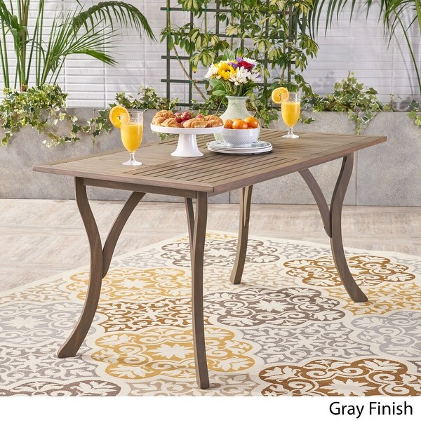 Hermosa Outdoor Acacia Wood Rectangle Dining Table (ONLY) by Christopher Knight Home