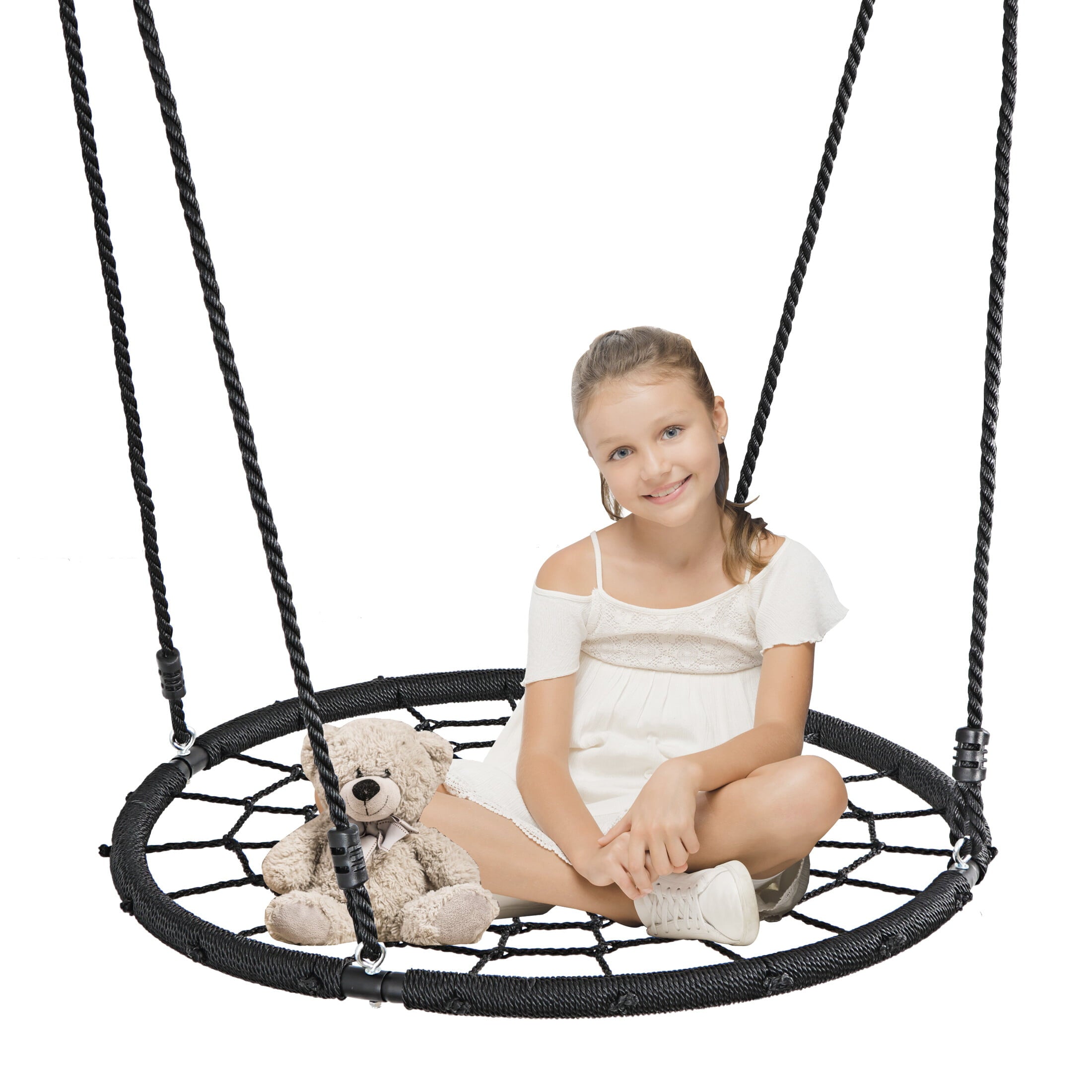 ZENY Backyard Swing Stand Set and 40'' Web Tree Spider Swing Set