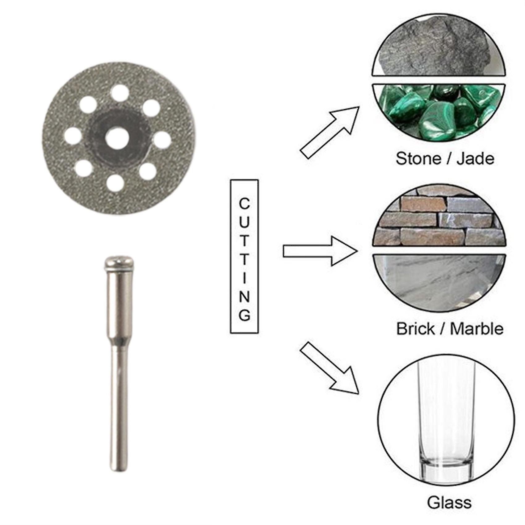 61pcs Mini Circular Saw Blade Set Resin Cut-off Wheels Disc Diamond Cutting Blade Metal Cutter