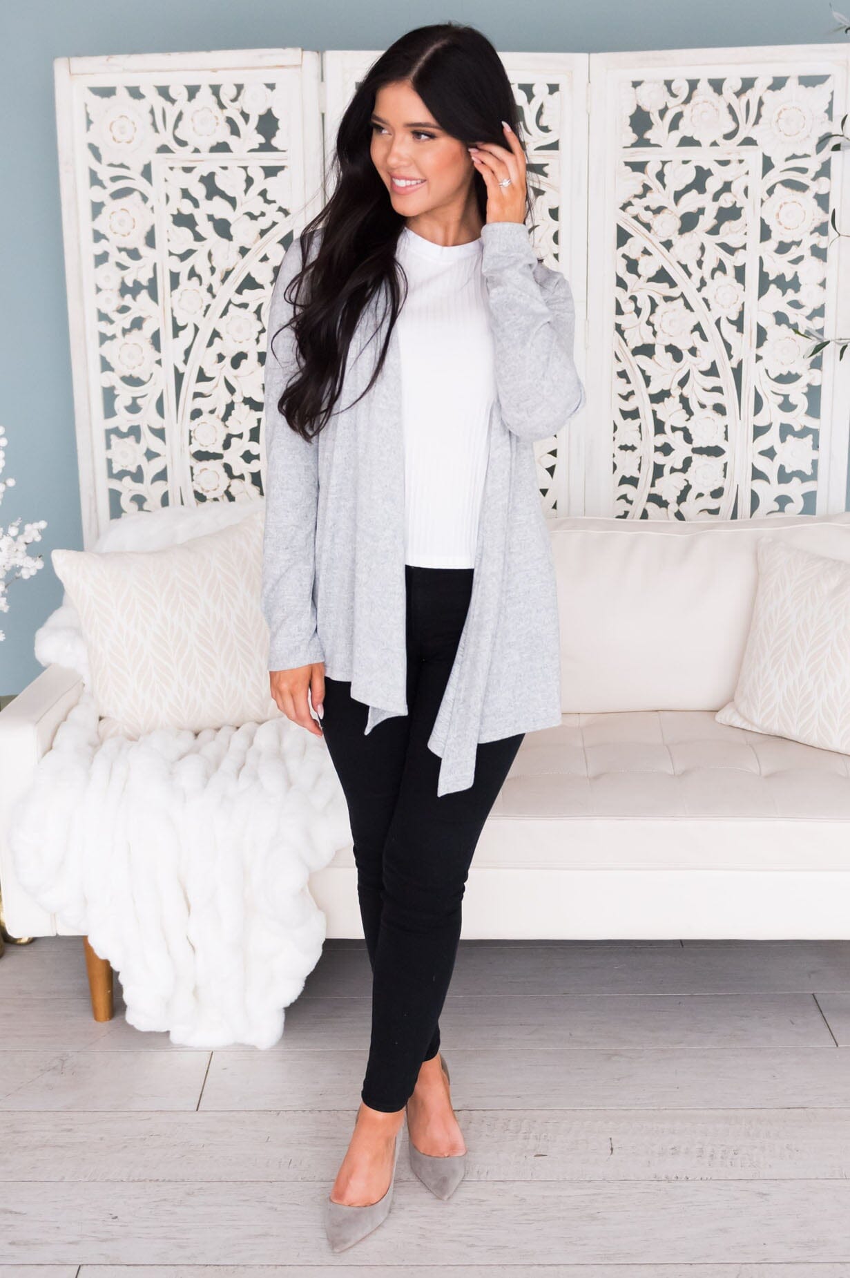 New Statements Modest Sweater Cardigan