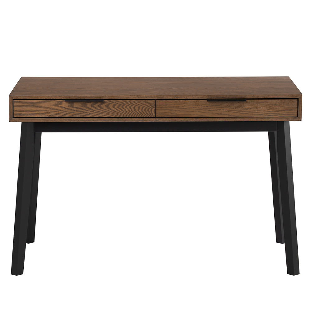 MALTON Study Desk 120cm - Black & Walnut