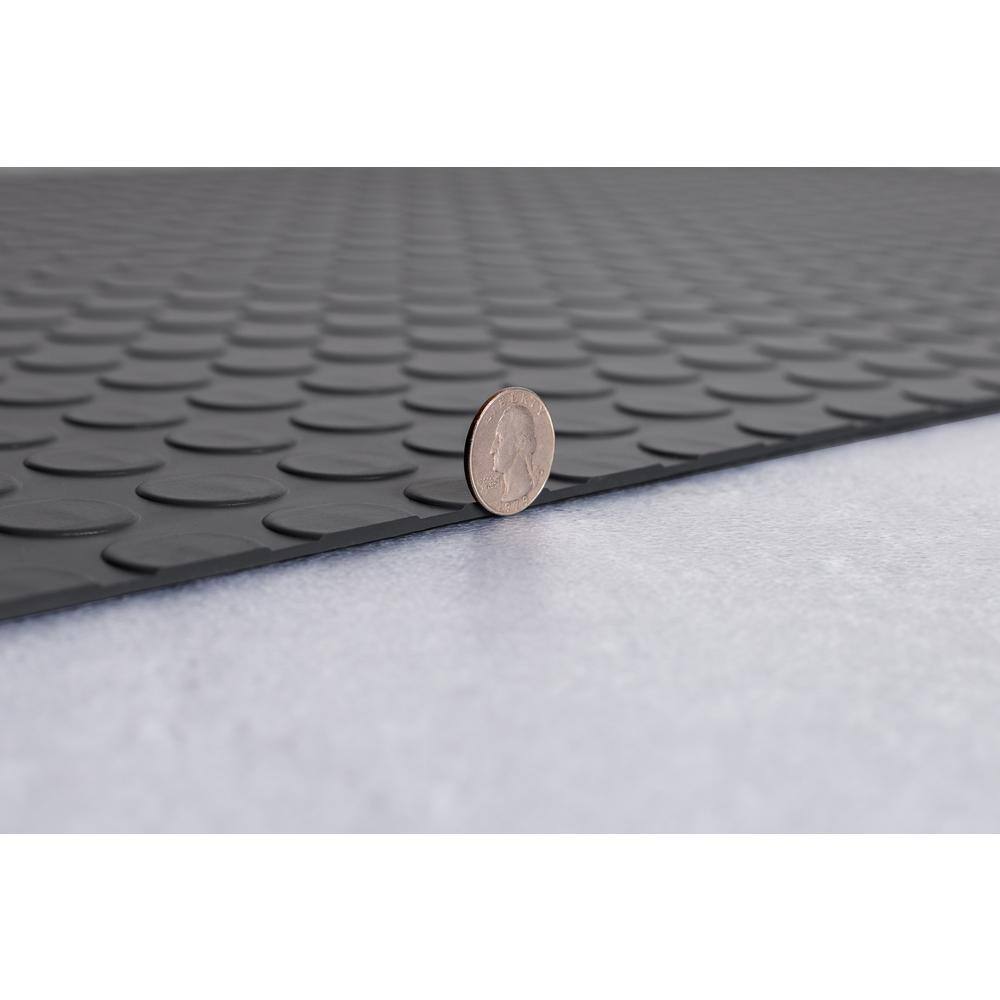 G-Floor Coin 5 ft. x 10 ft. Slate Grey Commercial Grade Vinyl Garage Flooring Cover and Protector GF75CN510SG