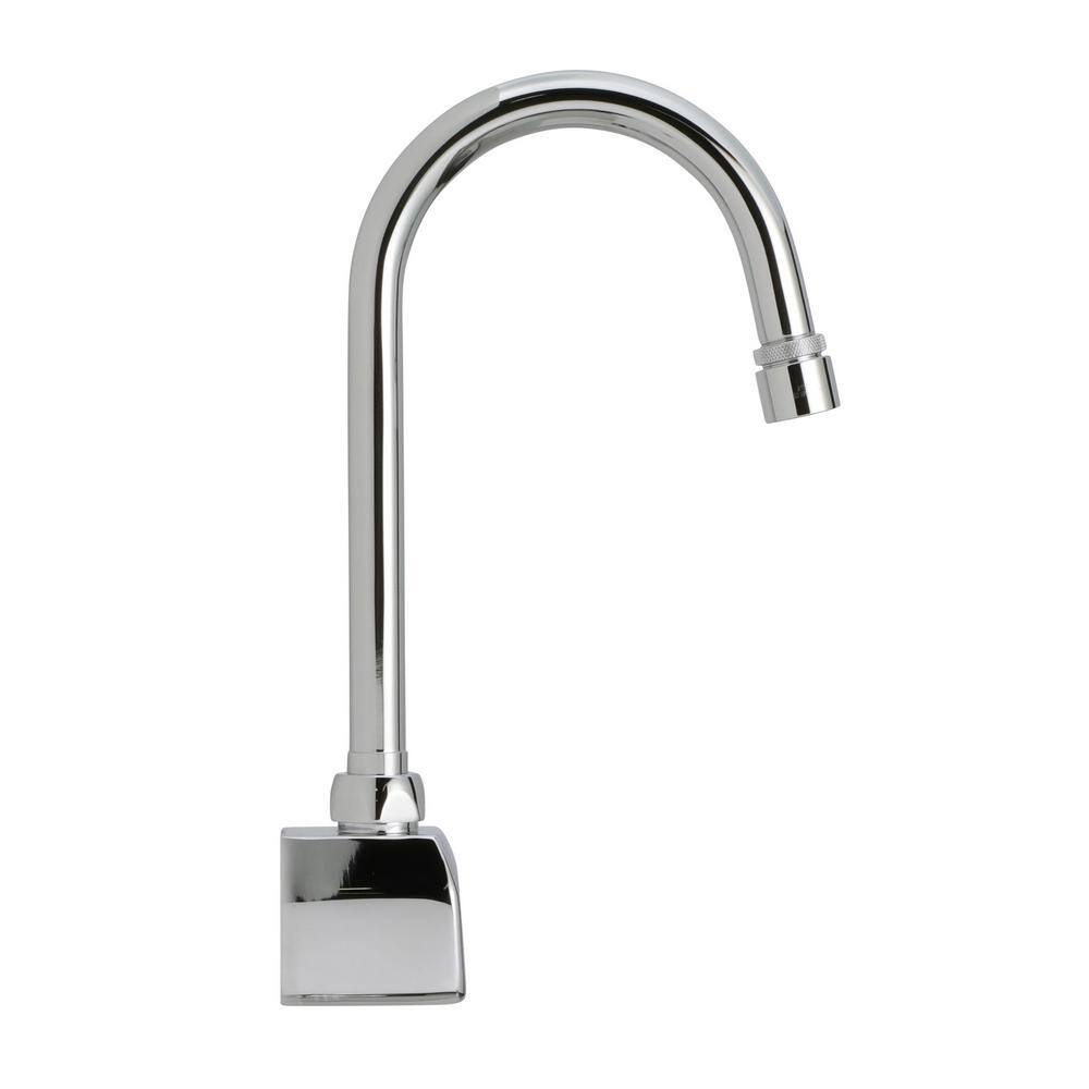 Zurn AquaSense Battery Powered Touchless Gooseneck Single Hole Bathroom Faucet with 0.5 gpm Aerator in Chrome Z6922-XL-MV