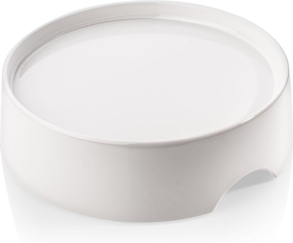 CatGuru Standard Cat and Dog Food Bowl， Marshmallow